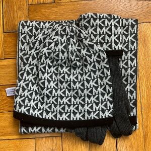 Michael Michael Kors Scarf, Hat and Gloves Set
